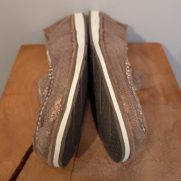 Ariat Cruiser Slip-On Shoe Brown Metallic Bronze Aztec Blanket Western - Size 9 - Picture 7 of 7